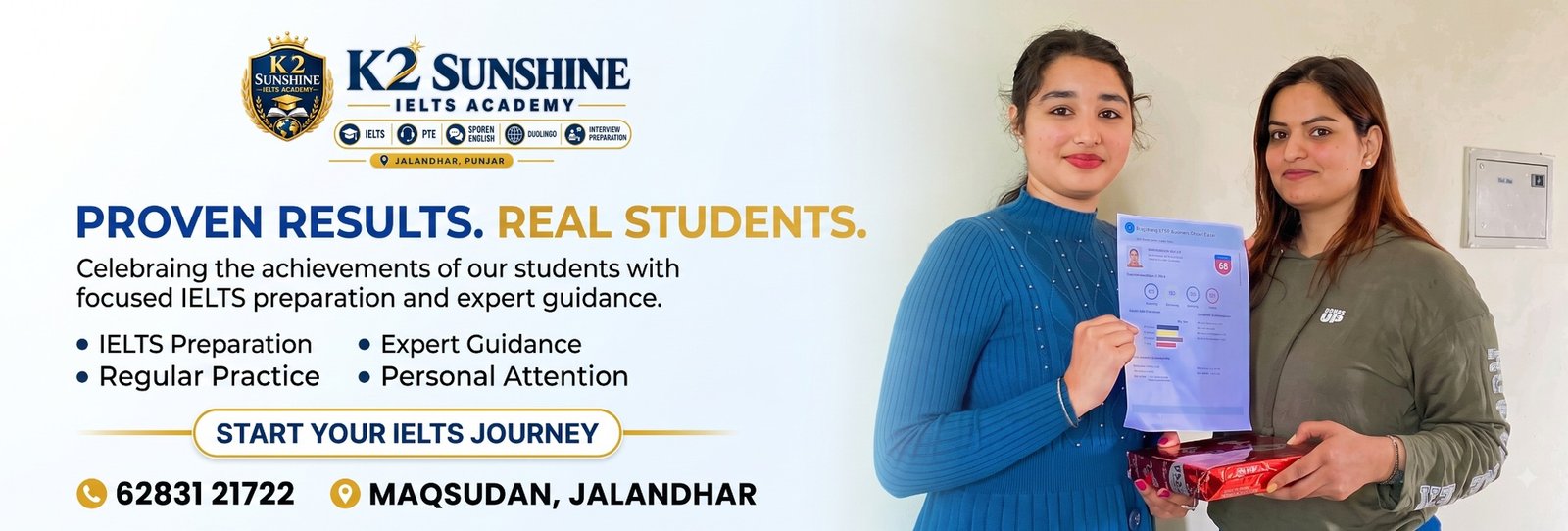 K2 Sunshine IELTS Academy student success